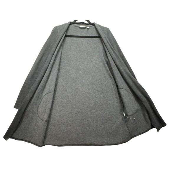 Pure Jill Womens Open Front Cardigan Sweater Size S Charcoal Gray Pockets - Picture 4 of 10